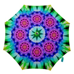 Ornament Kaleidoscope Hook Handle Umbrellas (medium) by Pakrebo
