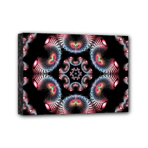 Ornament Kaleidoscope Mini Canvas 7  X 5  (stretched) by Pakrebo