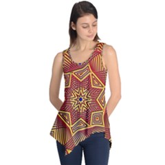 Tile Background Pattern Backgrounds Sleeveless Tunic by Pakrebo
