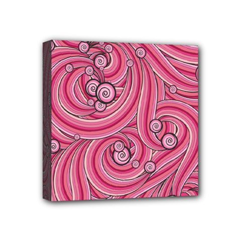 Pattern Doodle Design Drawing Mini Canvas 4  X 4  (stretched) by Pakrebo