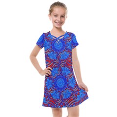 Background Fractals Surreal Design Art Kids  Cross Web Dress by Pakrebo