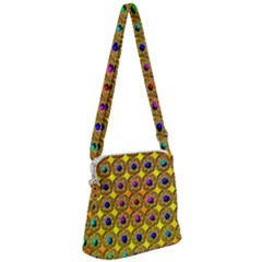 Background  Kaleidoscope Zipper Messenger Bag by Pakrebo