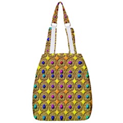 Background  Kaleidoscope Center Zip Backpack by Pakrebo