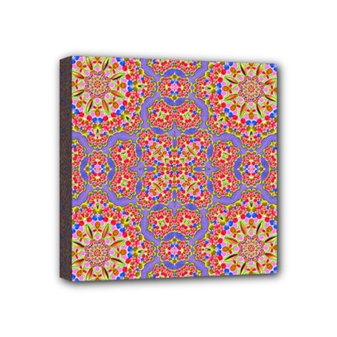 Background Image Structure Art Mini Canvas 4  X 4  (stretched) by Pakrebo