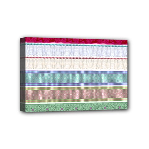 Scrapbook Scrap Elements Mini Canvas 6  X 4  (stretched) by Pakrebo