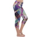Geometric Sense Lightweight Velour Capri Yoga Leggings View3