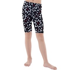 Bold Boho Ethnic Print Kids  Mid Length Swim Shorts by dflcprintsclothing