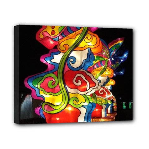 Dragon Lights Centerpiece Canvas 10  X 8  (stretched) by Riverwoman