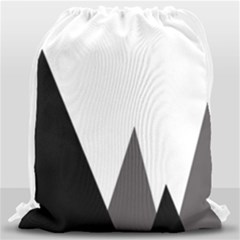 Geometric Landscape Drawstring Bag (large) by Valentinaart