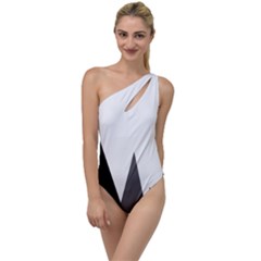 Geometric Landscape To One Side Swimsuit by Valentinaart