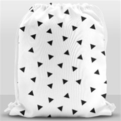 Geometric Pattern Drawstring Bag (large) by Valentinaart
