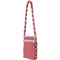 Red White Polka Dots Multi Function Travel Bag View2
