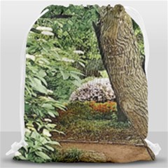 Garden Of The Phoenix Drawstring Bag (large) by Riverwoman
