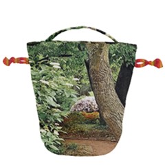 Garden Of The Phoenix Drawstring Bucket Bag by Riverwoman