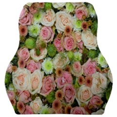 Pastel Pink Roses Car Seat Velour Cushion  by retrotoomoderndesigns
