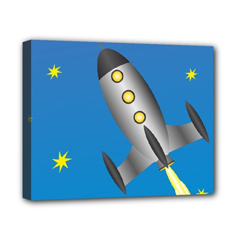 Rocket Spaceship Space Travel Nasa Canvas 10  X 8  (stretched) by Wegoenart