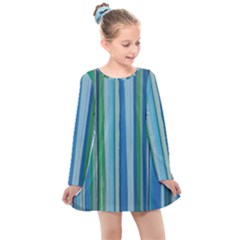 Painted Stripe Kids  Long Sleeve Dress by dressshop