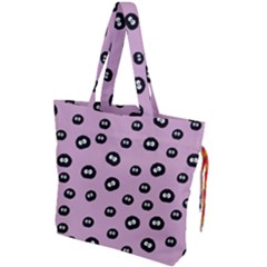 Totoro - Soot Sprites Pattern Drawstring Tote Bag by Valentinaart