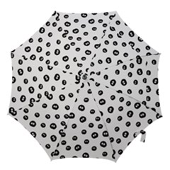 Totoro - Soot Sprites Pattern Hook Handle Umbrellas (medium) by Valentinaart