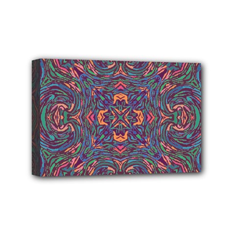 Tile Repeating Colors Texture Mini Canvas 6  X 4  (stretched) by Pakrebo