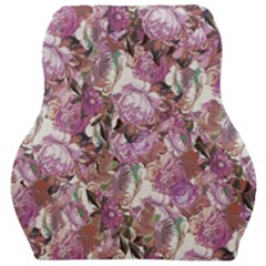 Romantic Pink Flowers Car Seat Velour Cushion  by retrotoomoderndesigns
