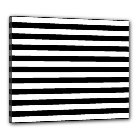 Black Stripes Canvas 24  X 20  (stretched) by snowwhitegirl