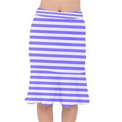 Lilac Purple Stripes Mermaid Skirt by snowwhitegirl