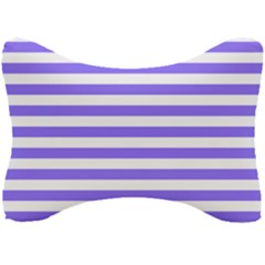 Lilac Purple Stripes Seat Head Rest Cushion by snowwhitegirl