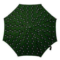 Eyes Green Plaid Hook Handle Umbrellas (medium) by snowwhitegirl
