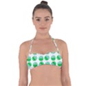 Kawaii Lime Jam Jar Pattern Halter Bandeau Bikini Top View1