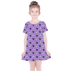 Kawaii Grape Rootbeer Kids  Simple Cotton Dress by snowwhitegirl