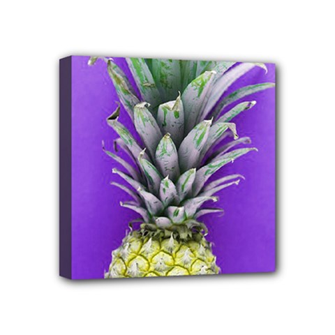 Pineapple Purple Mini Canvas 4  X 4  (stretched) by snowwhitegirl