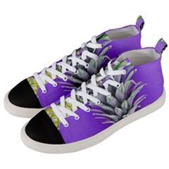 Pineapple Purple Men s Mid-top Canvas Sneakers by snowwhitegirl