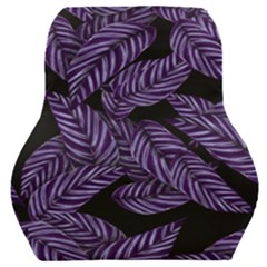 Tropical Leaves Purple Car Seat Back Cushion  by snowwhitegirl
