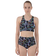 Comic Books Pattern Racer Back Bikini Set by snowwhitegirl
