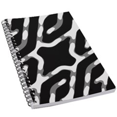 Giant Bold Dark Geometric Print 5 5  X 8 5  Notebook by dflcprintsclothing