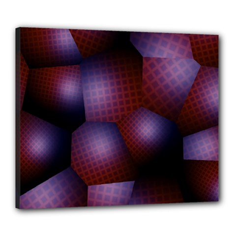 Fractal Rendering Background Canvas 24  X 20  (stretched) by Pakrebo