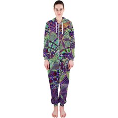 Background Design Art Artwork Hooded Jumpsuit (ladies)  by Pakrebo
