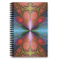 Fractal Fractal Background Design 5 5  X 8 5  Notebook by Pakrebo