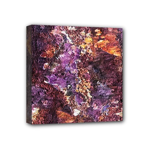 Colorful Rusty Abstract Print Mini Canvas 4  X 4  (stretched) by dflcprintsclothing