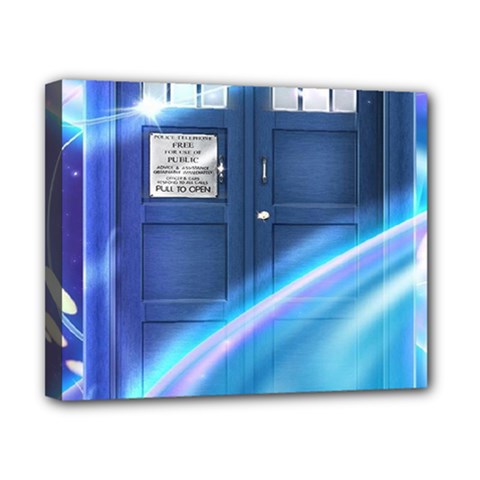 Tardis Space Canvas 10  X 8  (stretched) by Sudhe