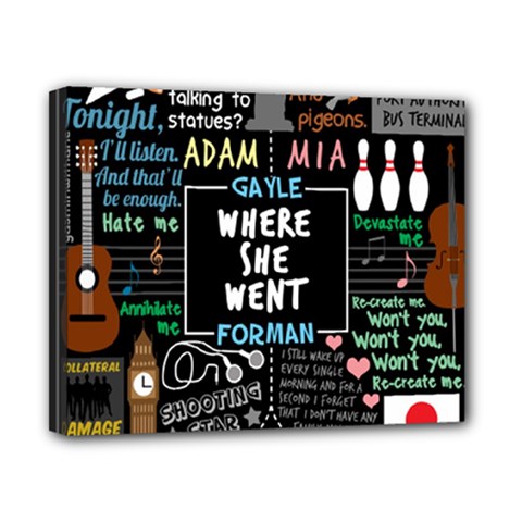 Book Quote Collage Canvas 10  X 8  (stretched) by Sudhe
