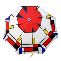 Bauhouse Mondrian Style Folding Umbrellas by lucia