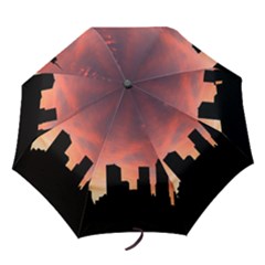 Skyline Panoramic City Architecture Folding Umbrellas by Sudhe