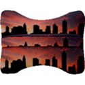 Skyline Panoramic City Architecture Velour Seat Head Rest Cushion View2