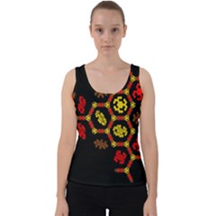 Algorithmic Drawings Velvet Tank Top by Sudhe