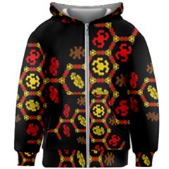 Algorithmic Drawings Kids  Zipper Hoodie Without Drawstring by Sudhe