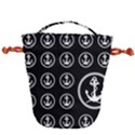 Anchor Pattern Drawstring Bucket Bag View2