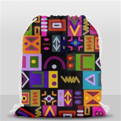 Abstract A Colorful Modern Illustration Drawstring Bag (small) by Sudhe