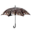 Autumn Fractal Forest Background Hook Handle Umbrellas (Medium) View3